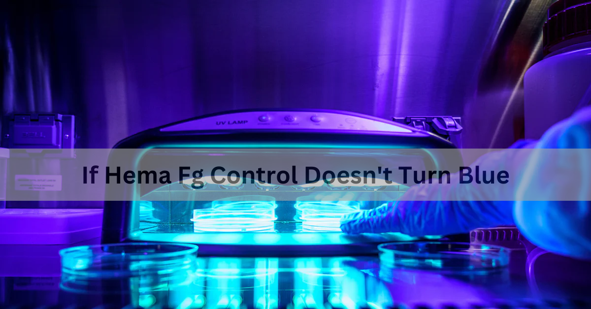 If Hema Fg Control Doesn't Turn Blue